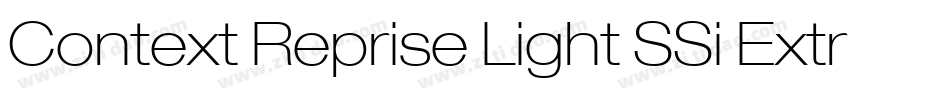 Context Reprise Light SSi Extra Light字体转换